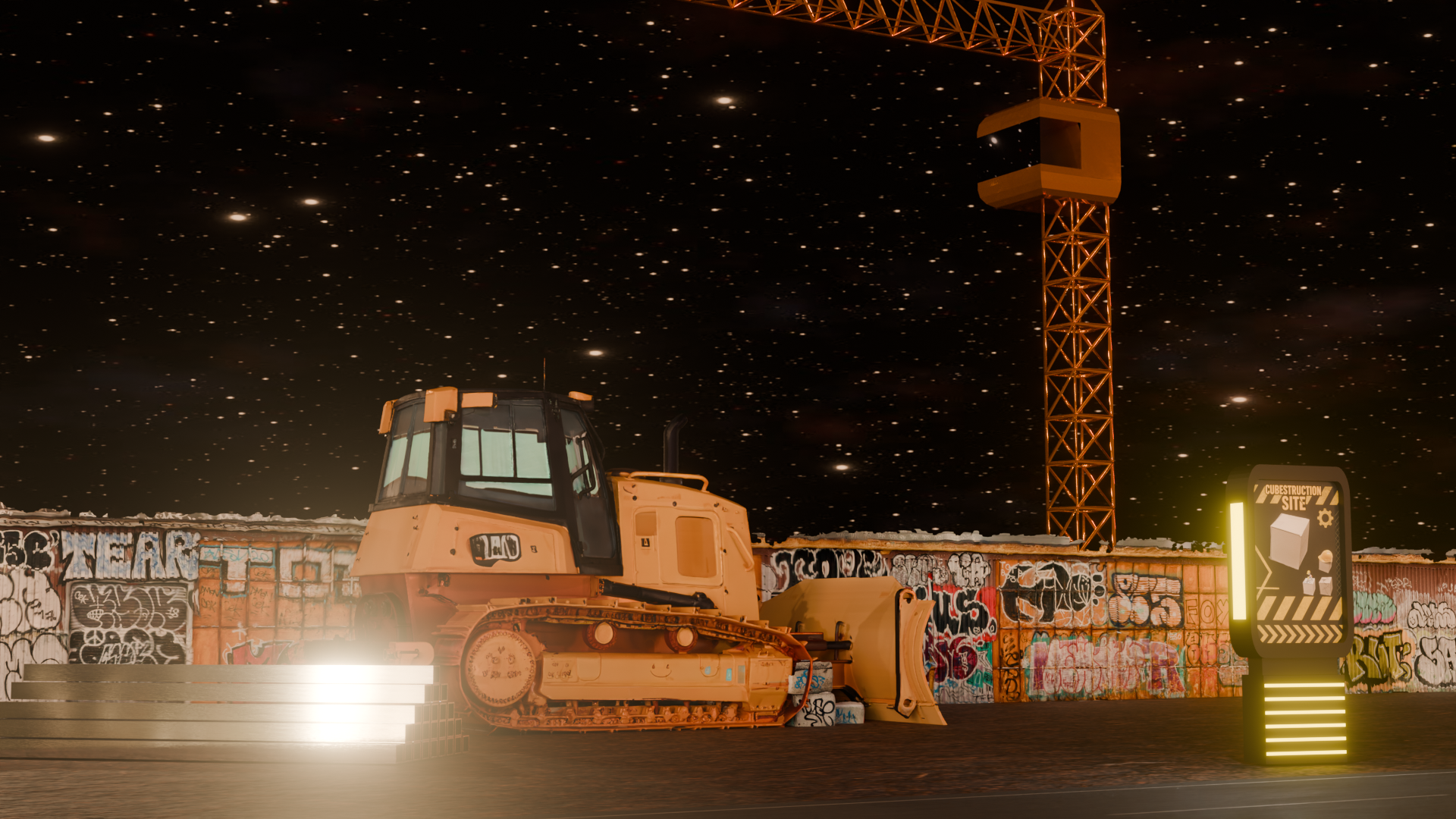 Cubestruction 3D environment
